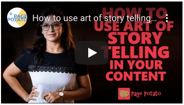 Art of Story Telling in Your Content